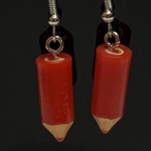 Pencil Earring, Teacher Earring, Teacher Appreciation Gift, School Earring, Art